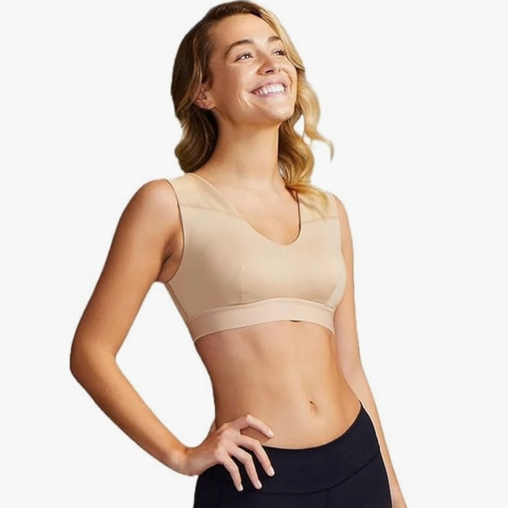 Tommie Copper Shoulder Support Bra - Nude - Small